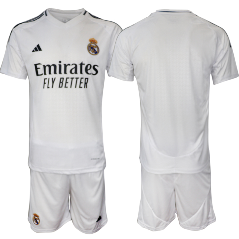 Men 2024-2025 Club Real Madrid home White blank Soccer Jersey->customized soccer jersey->Custom Jersey